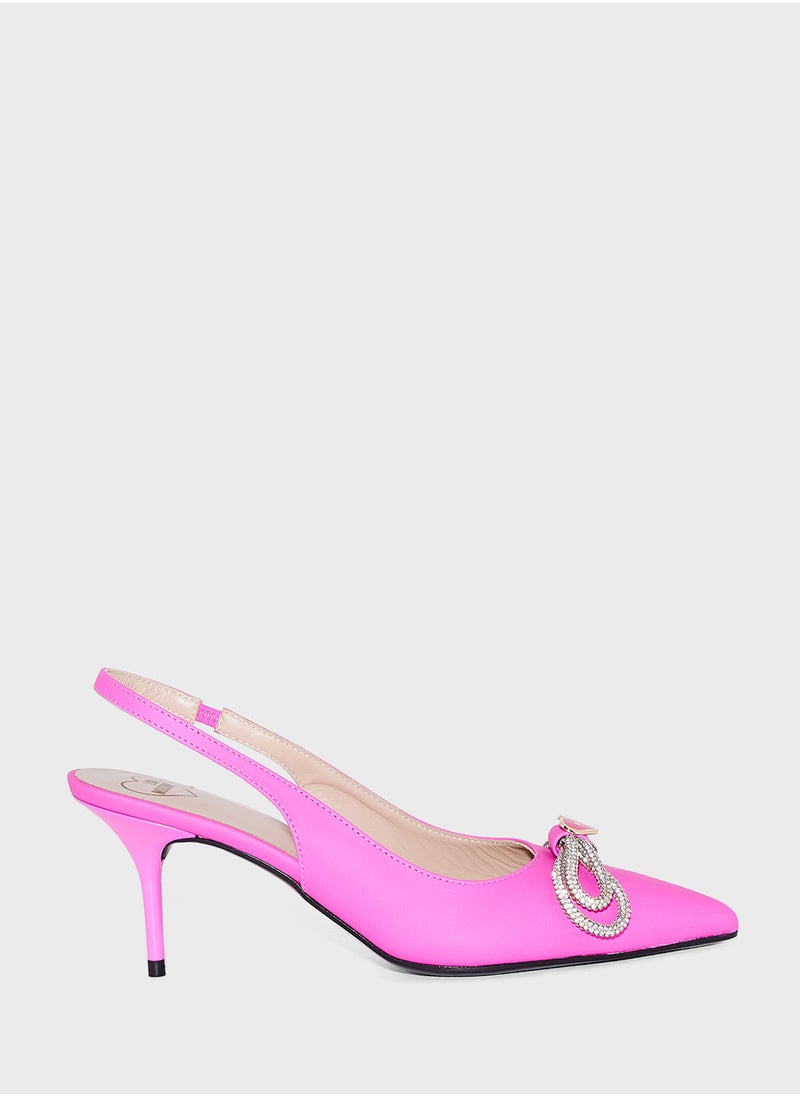 Love Moschino - Pointed Toe High Heel Pumps - Image 1