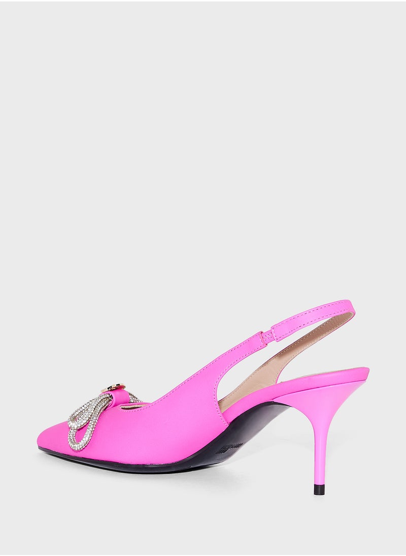 Love Moschino - Pointed Toe High Heel Pumps - Image 1