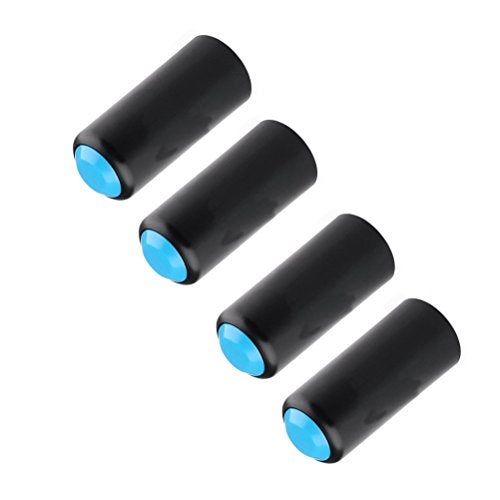 ULTNICE Microphone Cover 4pcs Microphones Battery Cover Wireless Mic Battery Screw on Cover for PGX2/4SLX24/ /PG58/ (Blue) - Image 1