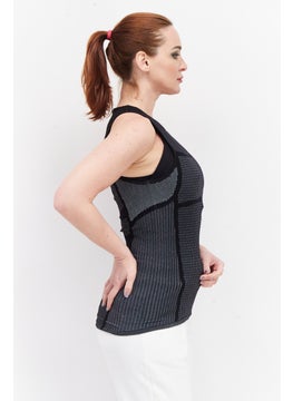 Adidas Women Sportswear Fit Sleeveless Brand Logo Training Top, Black  - Image 2