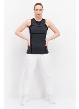 Adidas Women Sportswear Fit Sleeveless Brand Logo Training Top, Black  - Image 4
