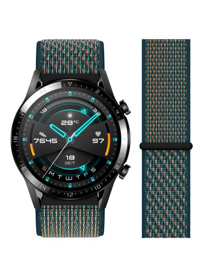 NIBEMINENT Replacement Band For Huawei Watch GT 2 - 46mm Neptune Green - Image 2
