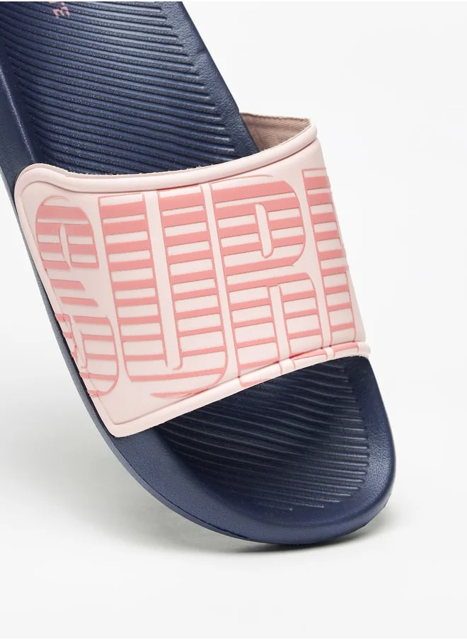 Celeste Women's Typographic Print Slides