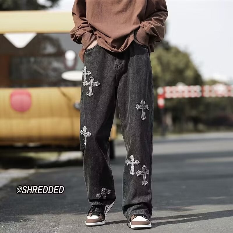 Unisex Classic Denim Jeans Loose Fit Daily Outdoor Wear - Image 5
