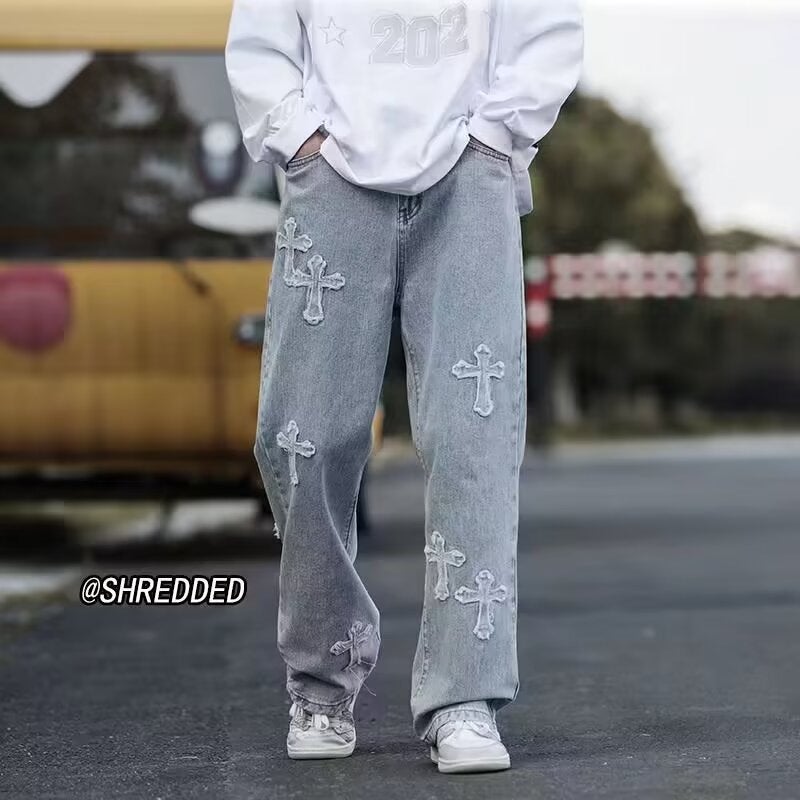 Unisex Classic Denim Jeans Loose Fit Daily Outdoor Wear - Image 4
