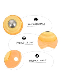 Y&D Self Adhesive Mini Caster Wheels, 16Pcs 360° Rotation Universal Wheel, No Noise Small Swivel Casters, Wheels for Trash Can, Furniture, Storage Box (Orange)  - Image 3