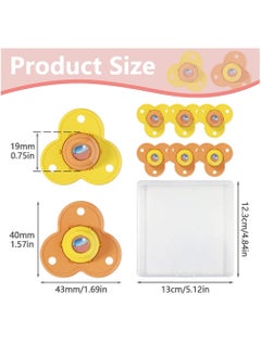 Y&D Self Adhesive Mini Caster Wheels, 16Pcs 360° Rotation Universal Wheel, No Noise Small Swivel Casters, Wheels for Trash Can, Furniture, Storage Box (Orange)  - Image 4