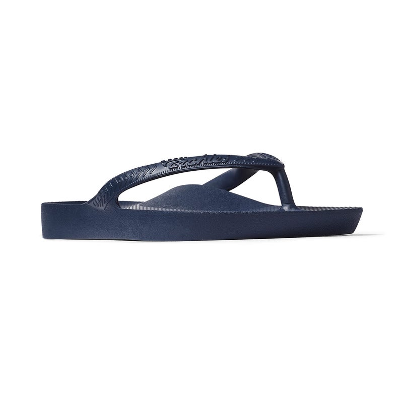 Archies Arch Support Flip Flops for Men & Women â€“ Orthotic Sandals for Plantar Fasciitis Relief â€“ Lightweight, Cushioning, Shock-Absorbing Sandals for Walking, Foot Pain & All-Day Comfort - Navy (US Men's 7 / US Women's 8) - Image 3