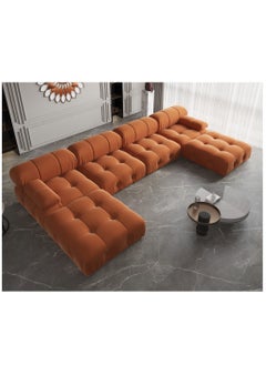 Generic Upgrade Your Living Room with a Stylish U-Shaped Velvet Sofa  - Image 1