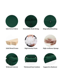 Generic Upgrade Your Living Room with a Stylish U-Shaped Velvet Sofa  - Image 3