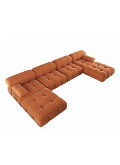 Generic Upgrade Your Living Room with a Stylish U-Shaped Velvet Sofa  - Image 2