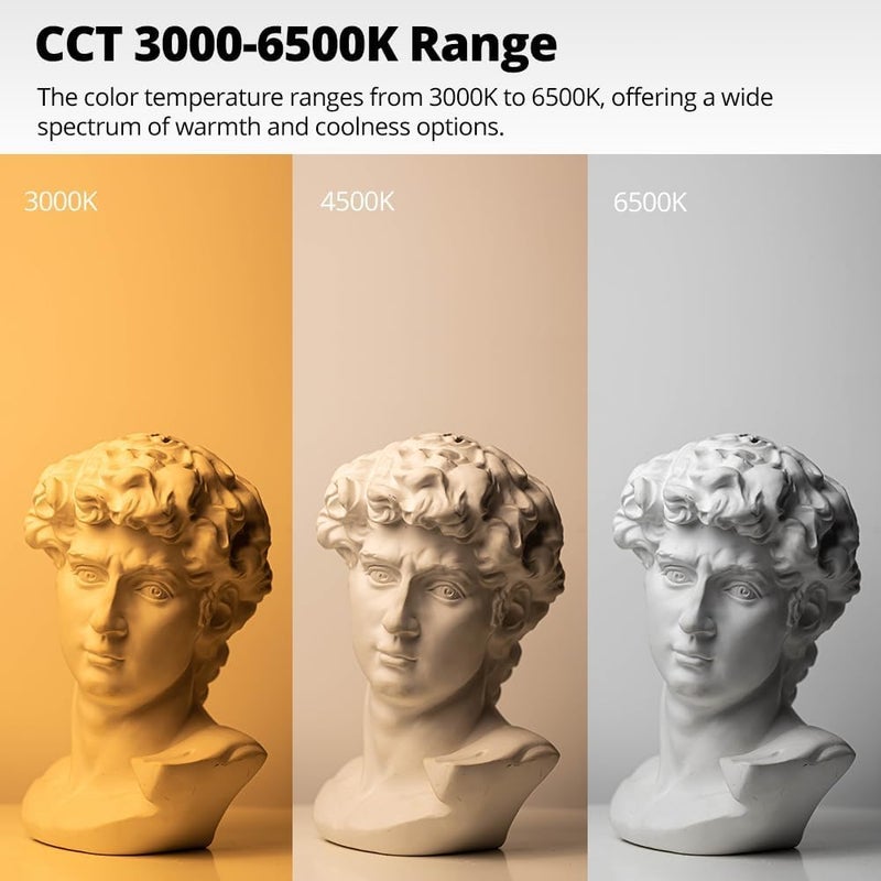 (Octagonal Light Box) Continuous photography lighting with 65cm/25.59in soft light box, 200W 3000-6500K dual-color LED lamp, studio lighting equipment, octagonal soft box(One-piece package) - Image 3