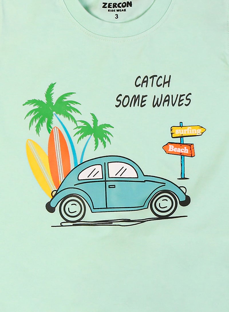 Zercon Summer Pajama Set for Boys - Summer Set for Boys - Image 2