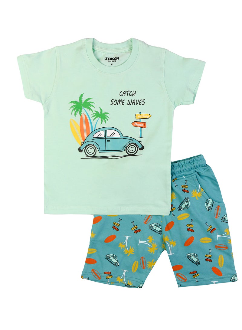 Zercon Summer Pajama Set for Boys - Summer Set for Boys - Image 1