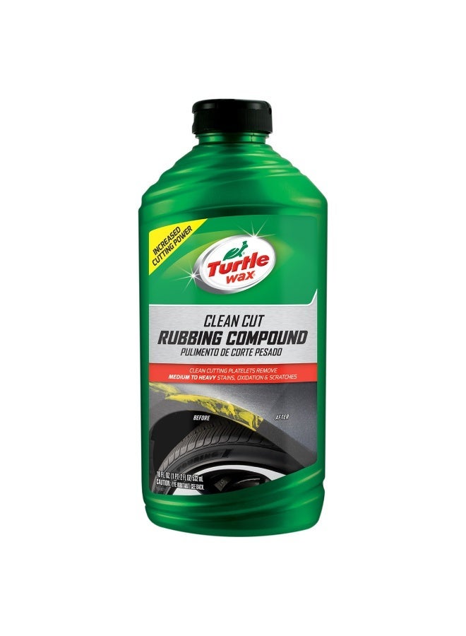 تيرتل واكس مركب التلميع Turtle Wax Clean Cut – مزيل خدوش السيارات ومُجدد الطلاء (بجودة احترافية) – ملمّع فائق القوة لإزالة البقع والأكسدة وعلامات الاحتكاك - Image 1