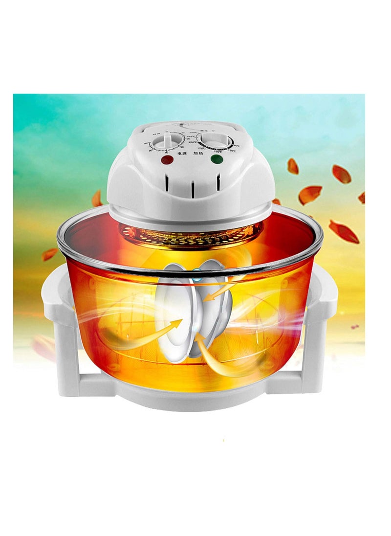 Generic - Glass Turbo Air Fryer Infrared Halogen Convection Oven Roaster Health 360° heating Multifunction Roaster Electric Cooker - Image 1