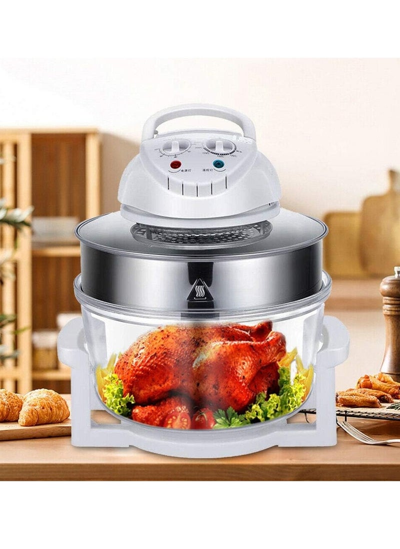 Generic - Glass Turbo Air Fryer Infrared Halogen Convection Oven Roaster Health 360° heating Multifunction Roaster Electric Cooker - Image 1