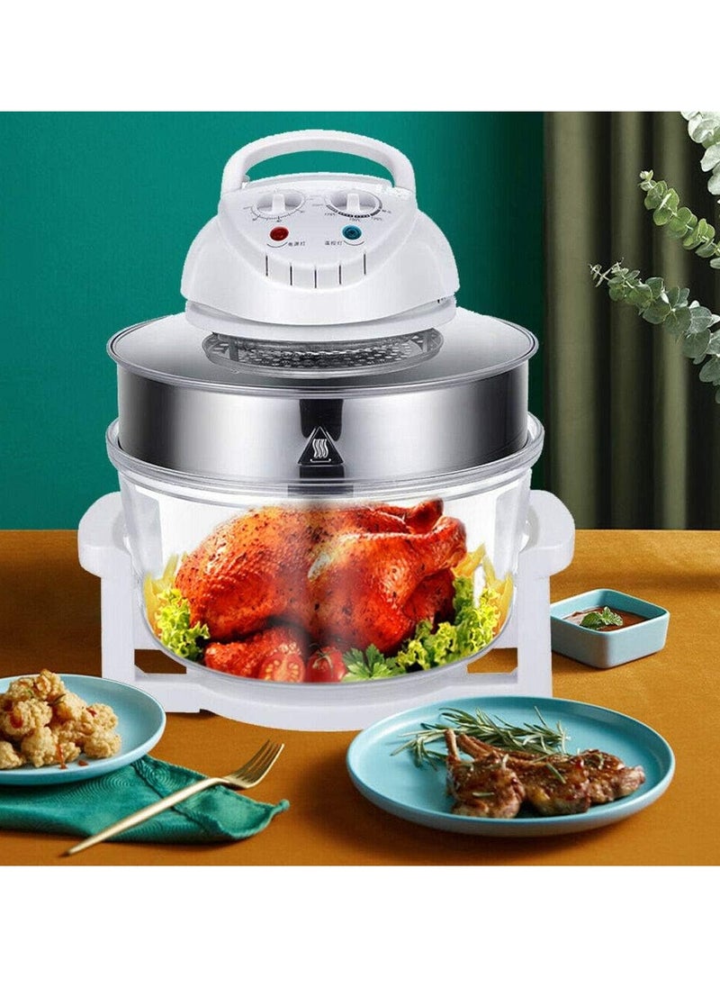 Generic - Glass Turbo Air Fryer Infrared Halogen Convection Oven Roaster Health 360° heating Multifunction Roaster Electric Cooker - Image 1