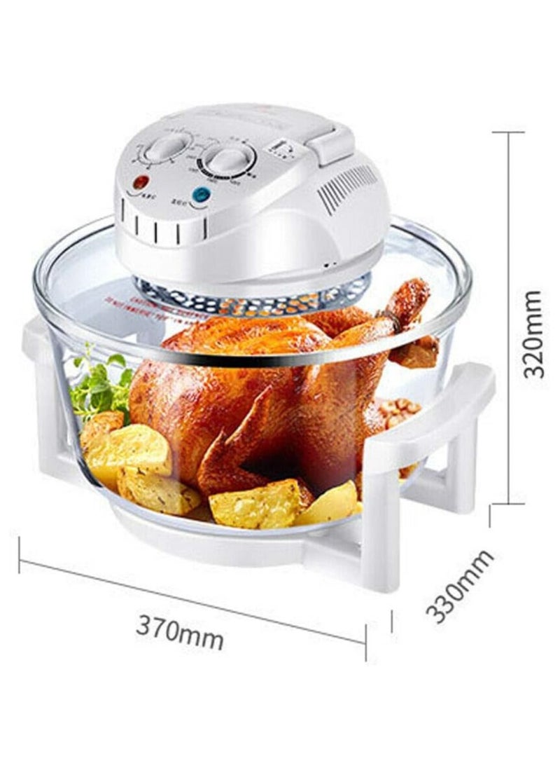 Generic - Glass Turbo Air Fryer Infrared Halogen Convection Oven Roaster Health 360° heating Multifunction Roaster Electric Cooker - Image 1