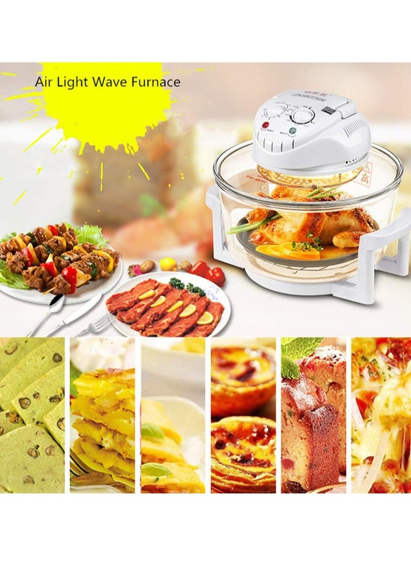 Generic - Glass Turbo Air Fryer Infrared Halogen Convection Oven Roaster Health 360° heating Multifunction Roaster Electric Cooker - Image 1