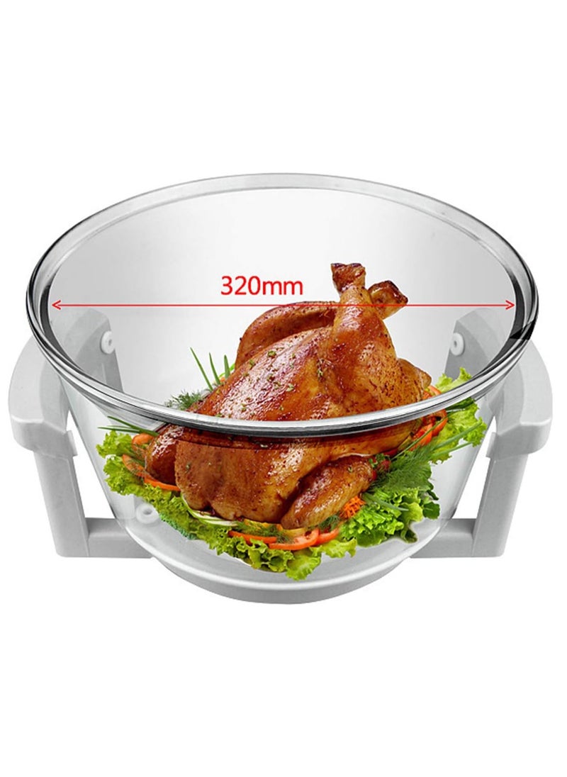 Generic - Glass Turbo Air Fryer Infrared Halogen Convection Oven Roaster Health 360° heating Multifunction Roaster Electric Cooker - Image 1