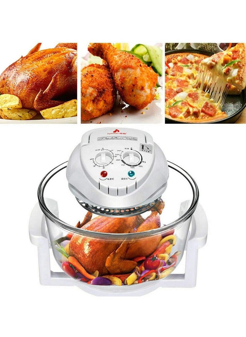 Generic - Glass Turbo Air Fryer Infrared Halogen Convection Oven Roaster Health 360° heating Multifunction Roaster Electric Cooker - Image 1