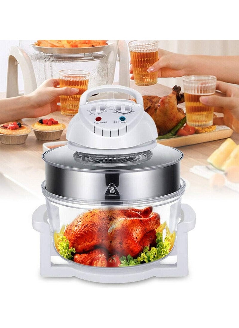 Generic - Glass Turbo Air Fryer Infrared Halogen Convection Oven Roaster Health 360° heating Multifunction Roaster Electric Cooker - Image 1
