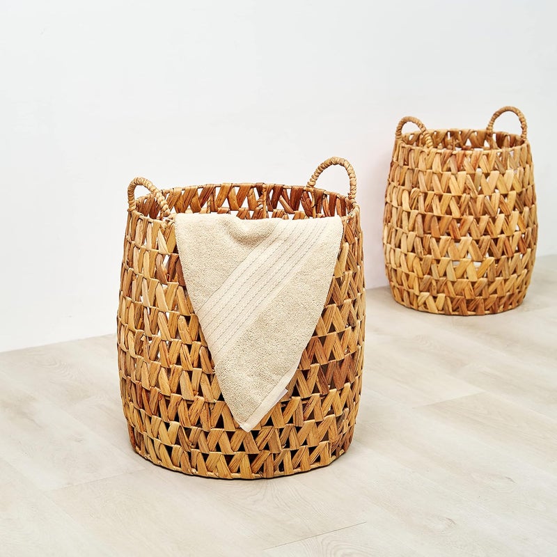 Homesmiths Medium Water Hyacinth Storage Basket - Image 4