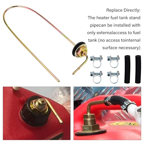 NIULPFZTK 1320399A 35320A Diesel Heater Fuel Tank Standpipe, 650mm x 5mm, Stainless Steel, Automotive Fuel Hoses, White, 1 Count - Image 5
