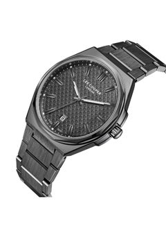 Lee Cooper ساعة لي كوبر للرجال، عرض تناظري وسوار معدني - LC08031.060، رمادي  - Image 2