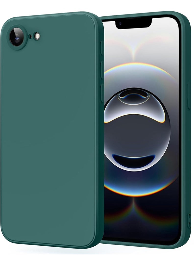 Case Up Compatible with Apple iPhone 17e / 16e 6.1 Inch Case, Soft & Premium Liquid Silicone [Anti-Scratch Microfiber Lining] Shockproof Protective Slim Phone Cover for iPhone 16e 2025, Green - Image 1