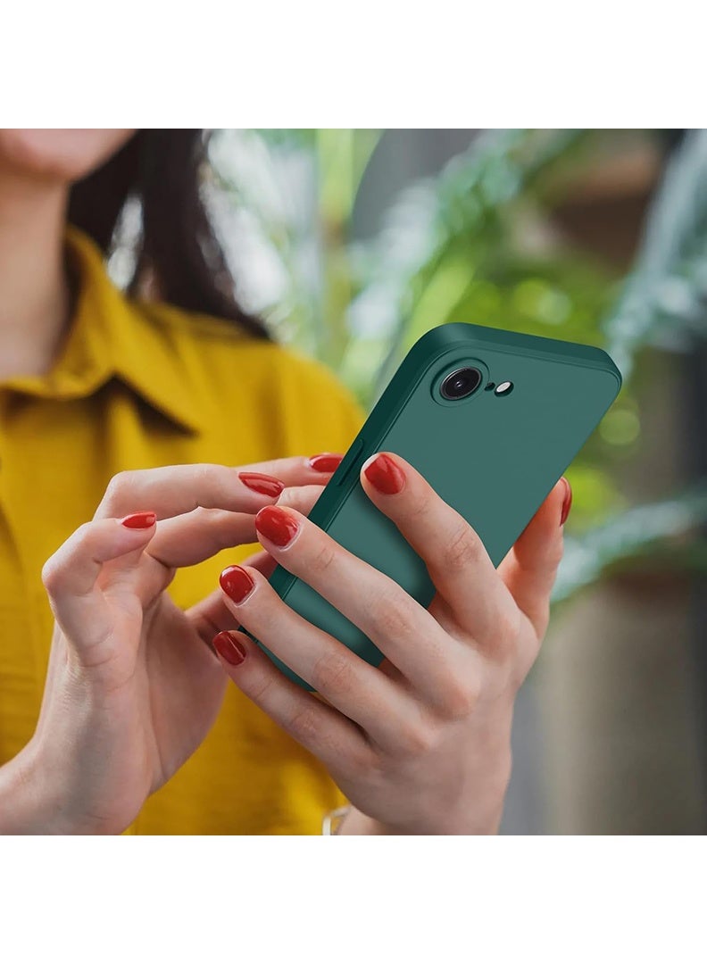 Case Up Compatible with Apple iPhone 17e / 16e 6.1 Inch Case, Soft & Premium Liquid Silicone [Anti-Scratch Microfiber Lining] Shockproof Protective Slim Phone Cover for iPhone 16e 2025, Green - Image 5