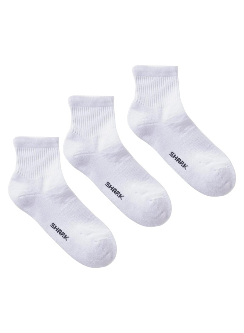 شارك باك يحتوي علي 6 قطع شراب هاي سوكت قطن ابيض - Image 2