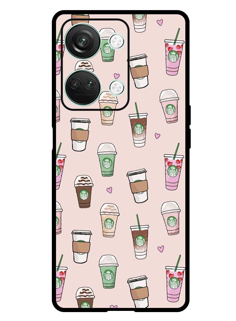 Theodor Protective Case Anti Scratch Shock Proof Bumper Cover For OnePlus Nord 3 Coffee Patterns - Image 1