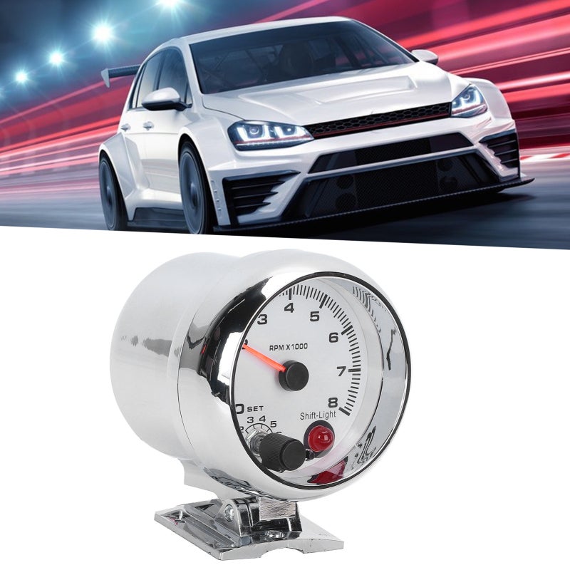 12V Universal Tachometer 0-8000 RPM Stepping Motor - High Sensitivity 7 Color Light Tachometer for 4/6/8 Cylinder Gasoline Vehicles

Wait, correction on the format and rules:
12V Universal Tachometer - Image 5