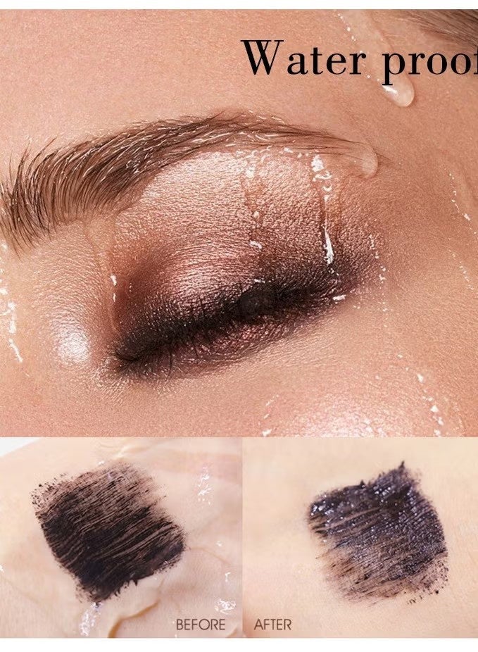 ماكس فاين 5D خيوط الحرير ماسكارا مقاومة للماء، تضفي إطلالة طويلة وسميكة وغنية، تدوم طويلاً مع تأثير مبهر، مقاومة للبلاش، صيغة غير مسببة للحساسية #01 أسود - Image 4