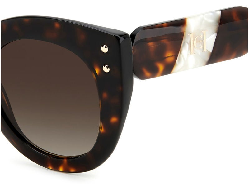 CAROLINA HERRERA Women Cat Eye Sunglasses 50 HER 0127/S - Image 3