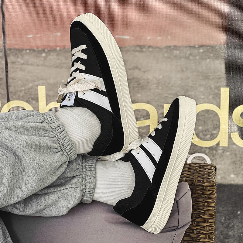Autumn 2023 New Niche Trendy Brand Couple Casual Fashion Color Match Thick Bottom Shark Bread Shoes Boys Skateboard Shoes - Image 5