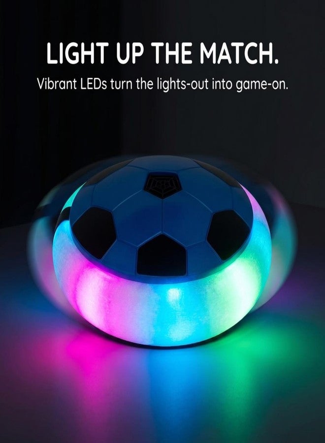 LIVEVIE Hover Soccer Ball for Kids – Rechargeable Air Floating Soccer Disk with Soft Foam Bumper – Type-C Charging – Indoor Soccer Toy & Gift for Boys & Girls Age 3-12 (Blue) - Image 5