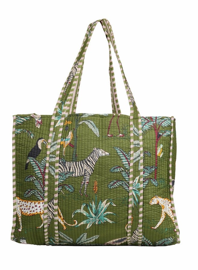 INDACORIFY Beautiful Printed Cotton Tote Bag Indian Handmade Shopping Bag Ethnic Baho Hippie Shoulder Bag Women Market Carry Bag - Image 1