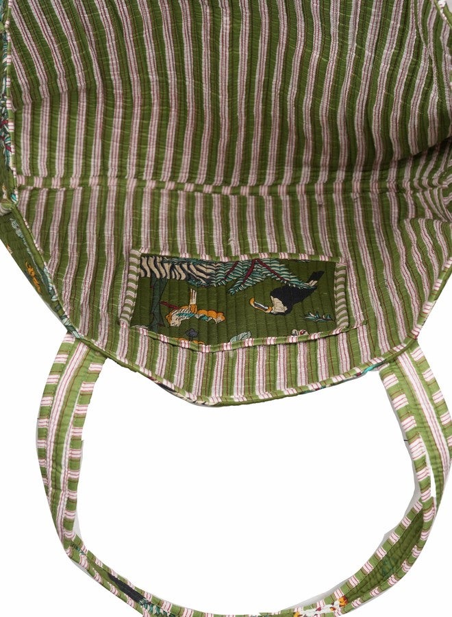 INDACORIFY Beautiful Printed Cotton Tote Bag Indian Handmade Shopping Bag Ethnic Baho Hippie Shoulder Bag Women Market Carry Bag - Image 4