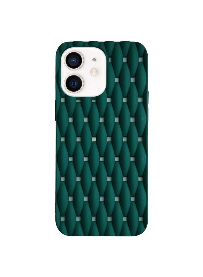 اس-توب جراب لهاتف iPhone 12 Weave Cooling بلون سادة من مادة TPU - Image 1
