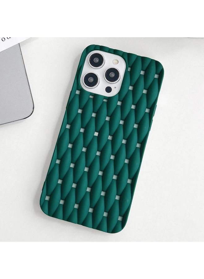 اس-توب جراب لهاتف iPhone 12 Weave Cooling بلون سادة من مادة TPU - Image 2