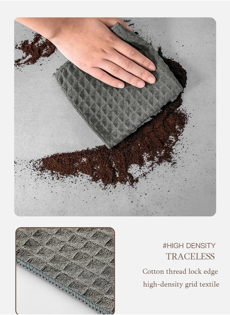 yIFeNG 4 PCS  Microfiber Barista Cleaning Towels Coffee Cleaning Accessories for Espresso Machine, Steam Wand, Countertop,Cotton Kitchen Towels, Waffle Weave Dish Towel,(30cmx30cm)  - Image 4