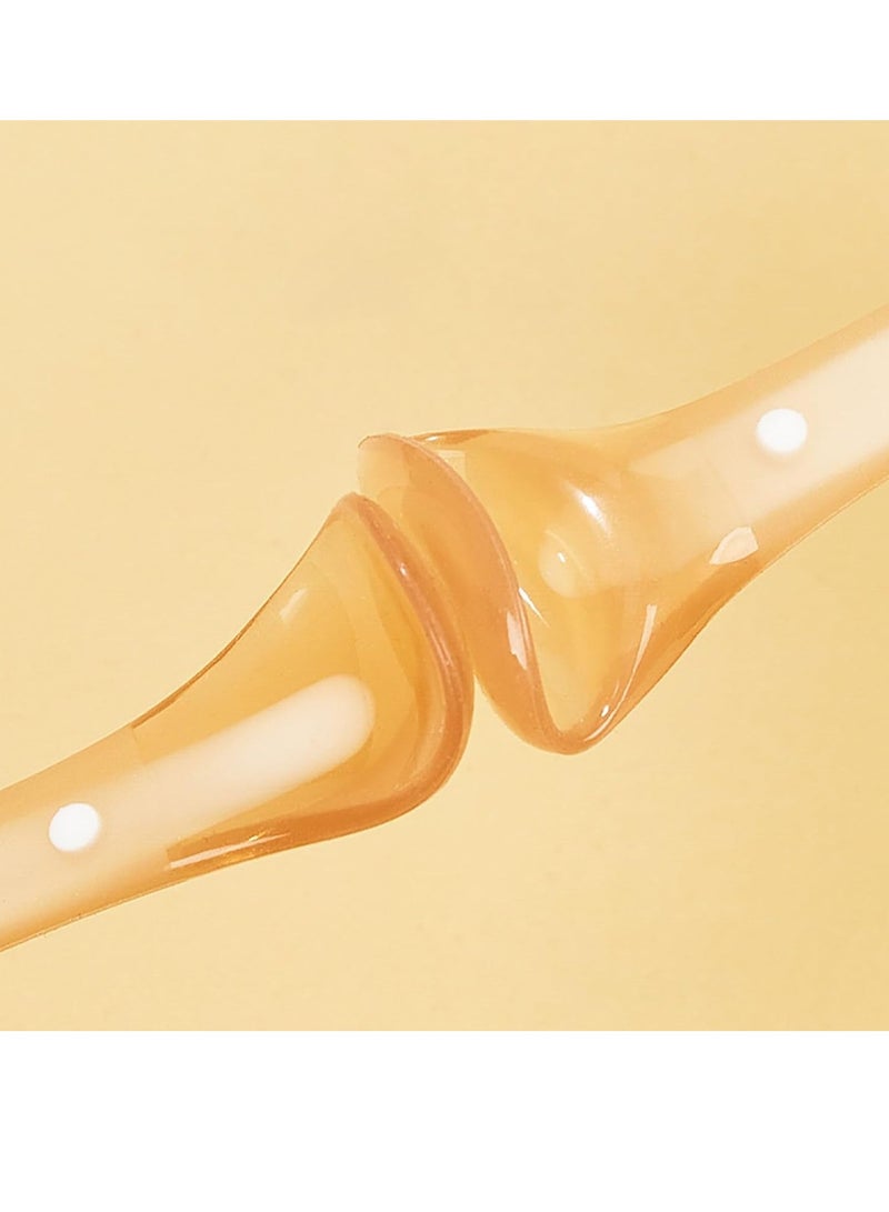 Gonice 2PCS Baby Silicone Training Spoon, Infant Feeding Spoon with Storage Case for Early Mealtime & Self-Feeding Learning - Image 5