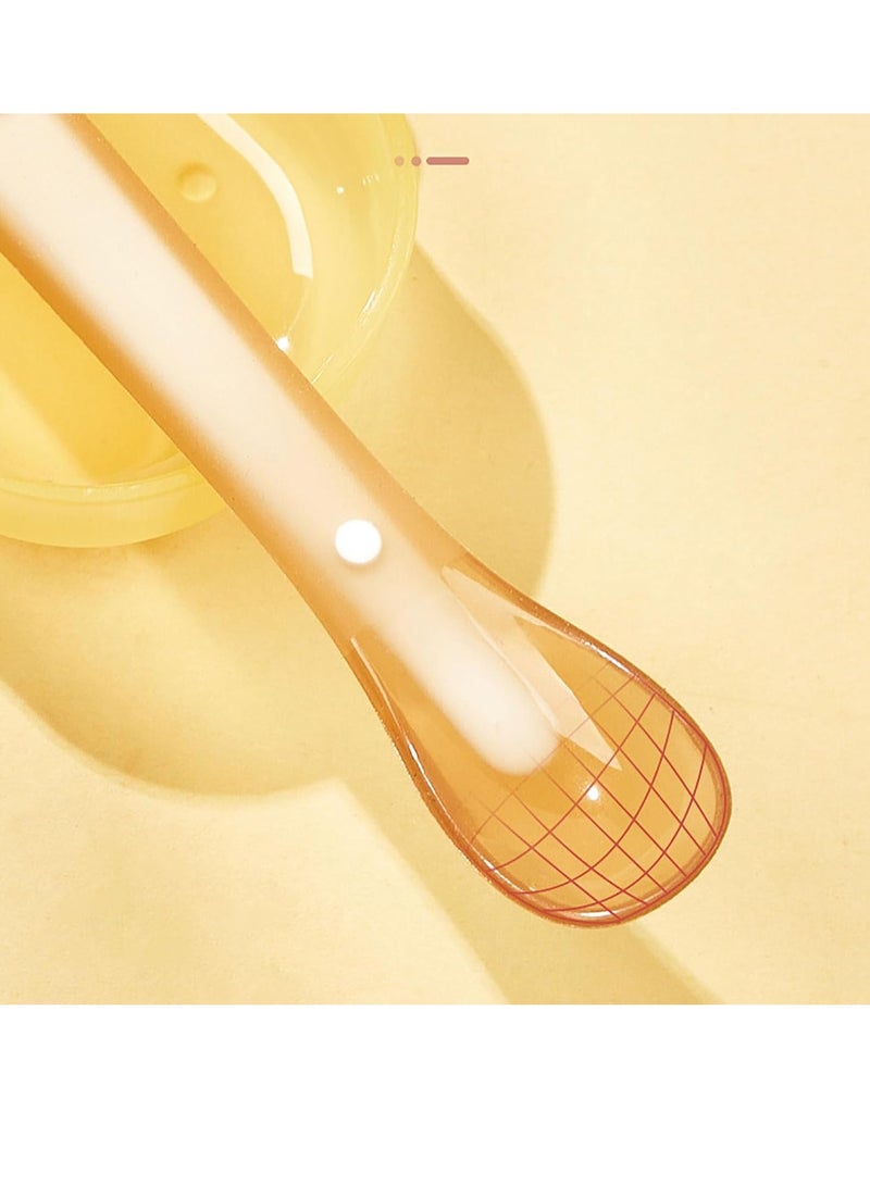 Gonice 2PCS Baby Silicone Training Spoon, Infant Feeding Spoon with Storage Case for Early Mealtime & Self-Feeding Learning - Image 4