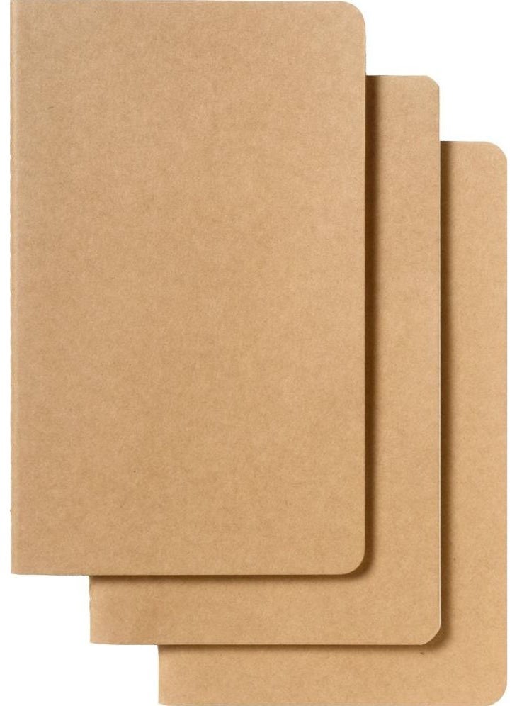 MOLESKINE Cahier Journal Large Size Plain Pages Kraft Brown Cover 64 Pages - Image 3