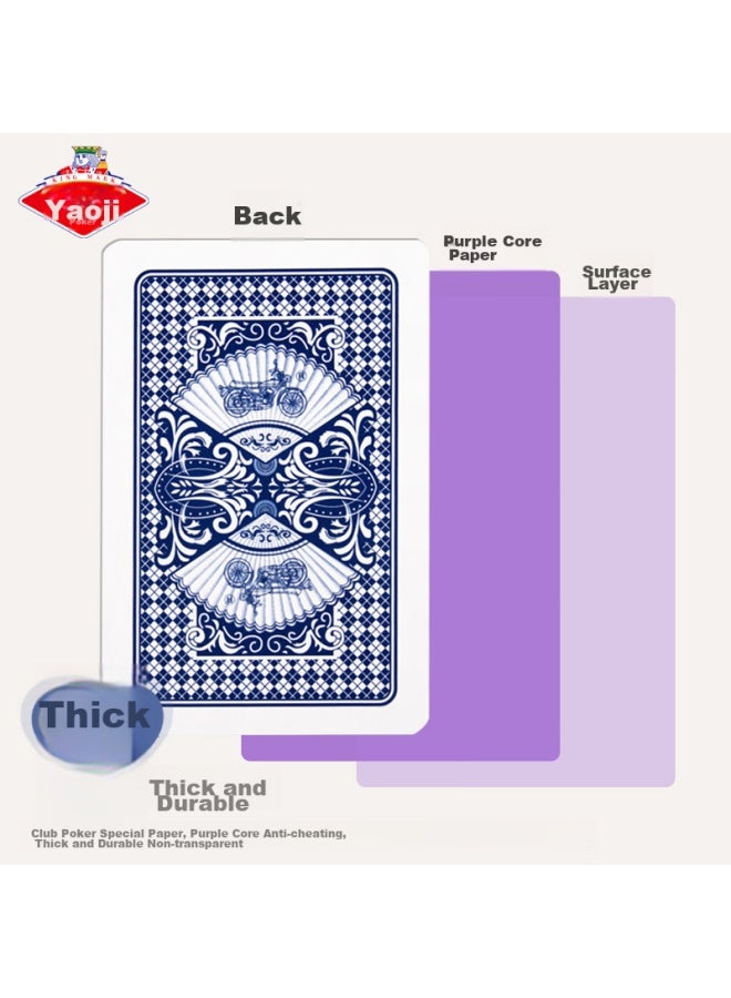 Yaoji Guandan Special Playing Cards, Doudizhu Table Game Cards, Thick And Durable Playing Cards, 2202, One Pack Of 10 Decks - Image 2