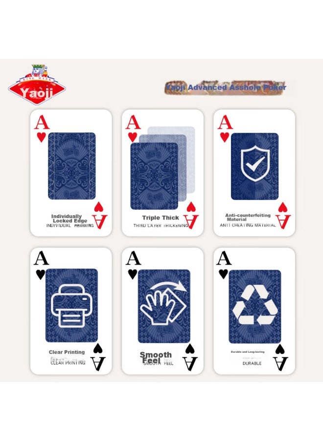 Yaoji Guandan Special Playing Cards, Doudizhu Table Game Cards, Thick And Durable Playing Cards, 2202, One Pack Of 10 Decks - Image 5