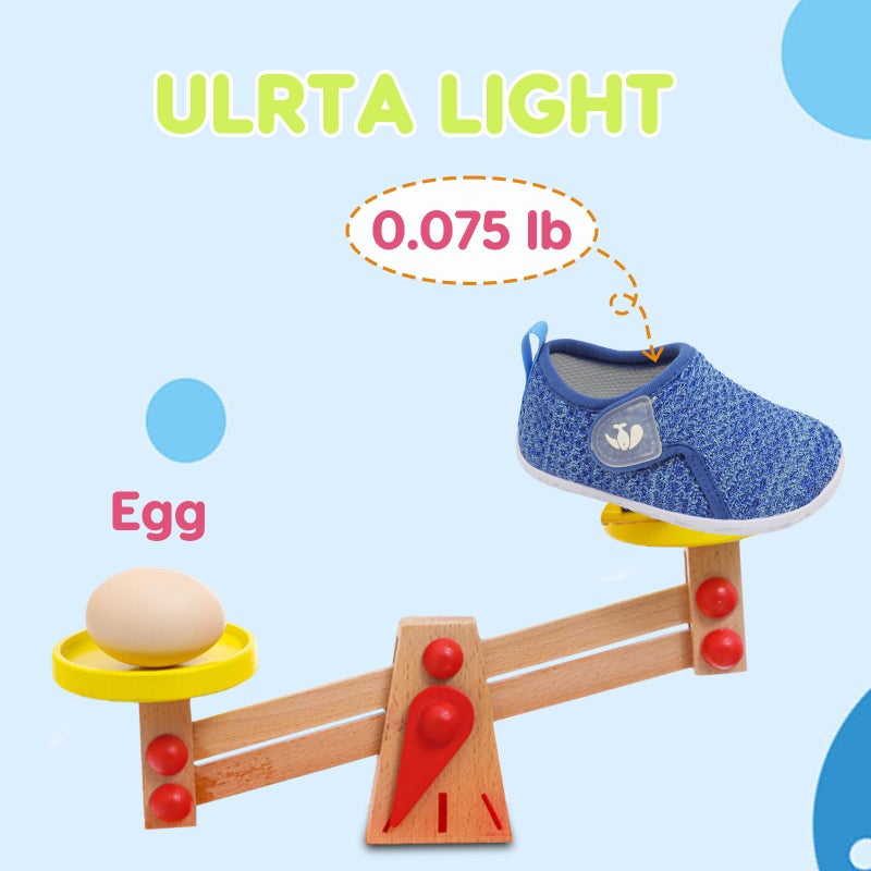 FEETCITY Baby Sneakers Boys Girls Slip On Shoes Infant First Walking Shoes Baby Barefoot Shoe Blue - Image 5